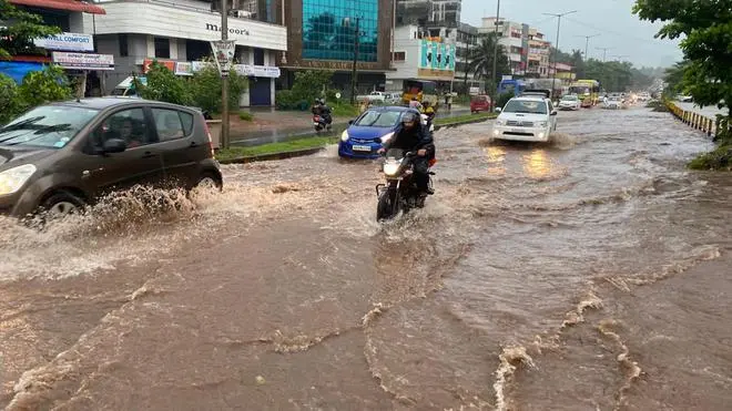 A view of the Kottara Chowki area in Mangaluru on Thursday. The area was affected by heavy rainfall in the region. Photo: HS Manjunath A view of the Kottara Chowki area in Mangaluru on Thursday. The area was affected by heavy rainfall in the region. Photo: HS Manjunath
