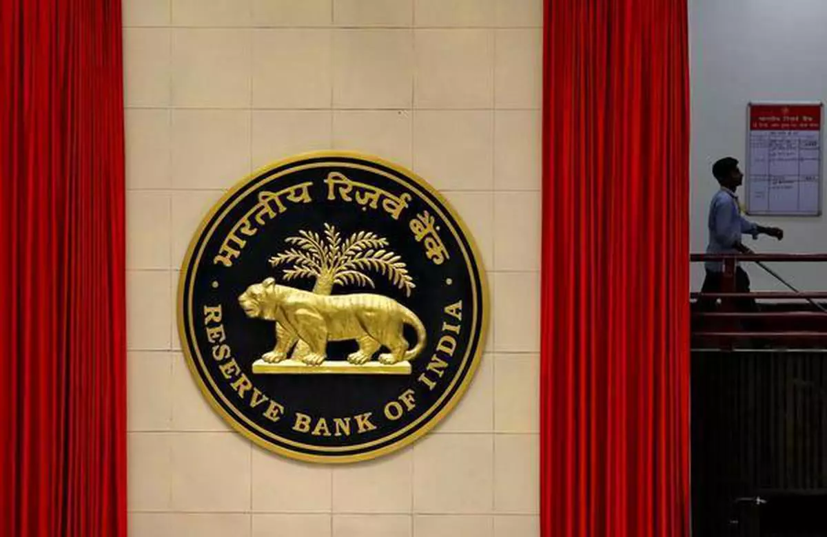 The logo of Reserve Bank of India 
 
