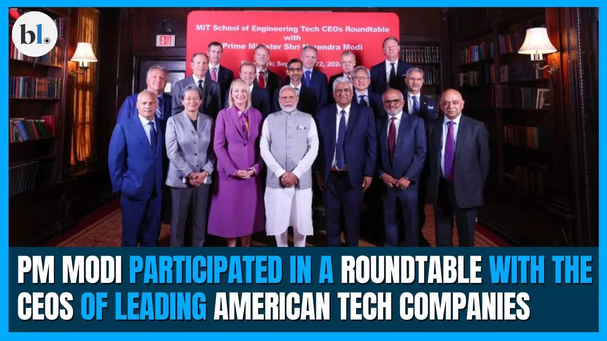 PM Modi participated in a roundtable with the CEOs of leading American tech companies