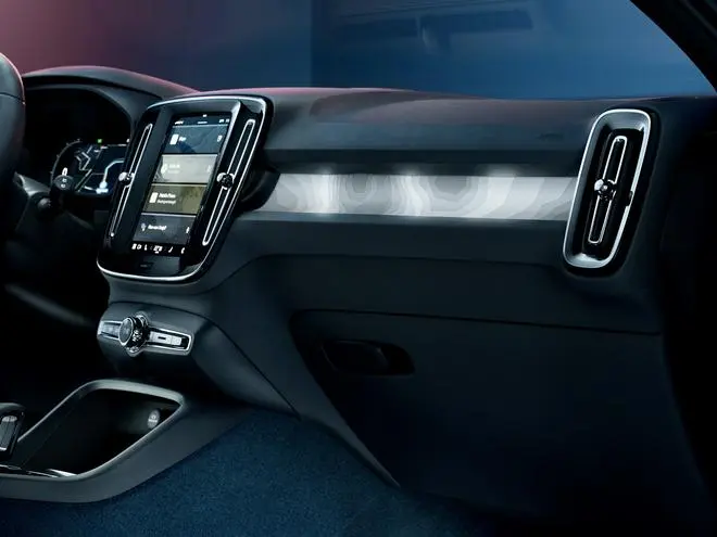 The C40 Recharge’s infotainment system has been jointly developed with Google The C40 Recharge’s infotainment system has been jointly developed with Google