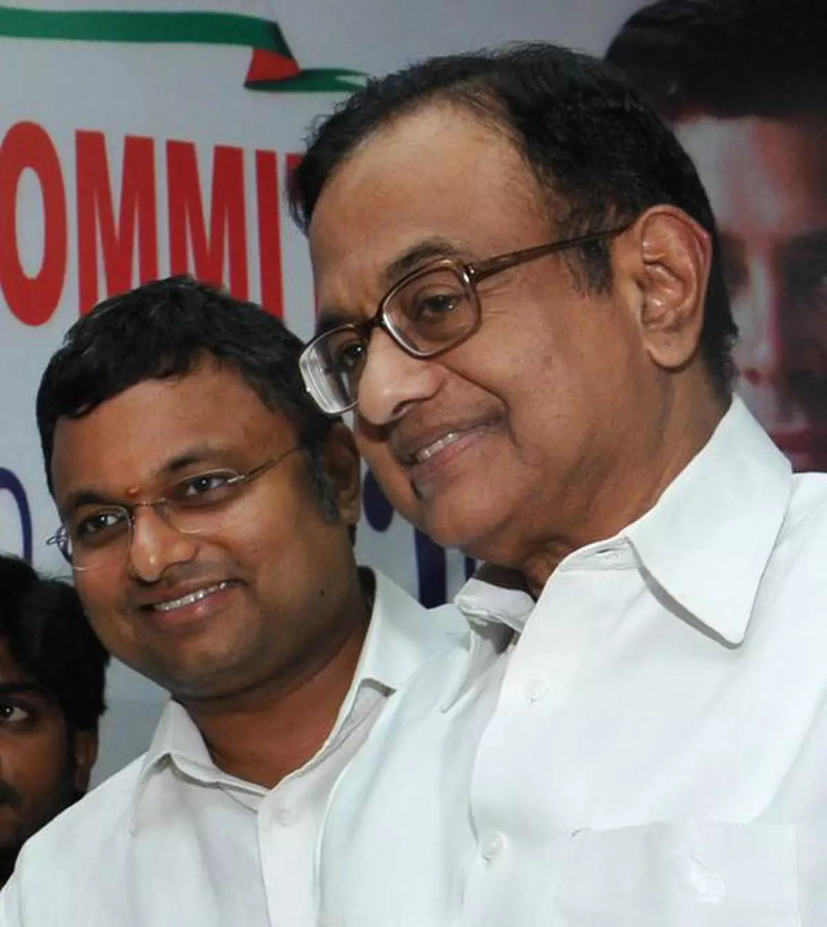 File photo of P Chidambaram (Right) with Karti Chidambaram