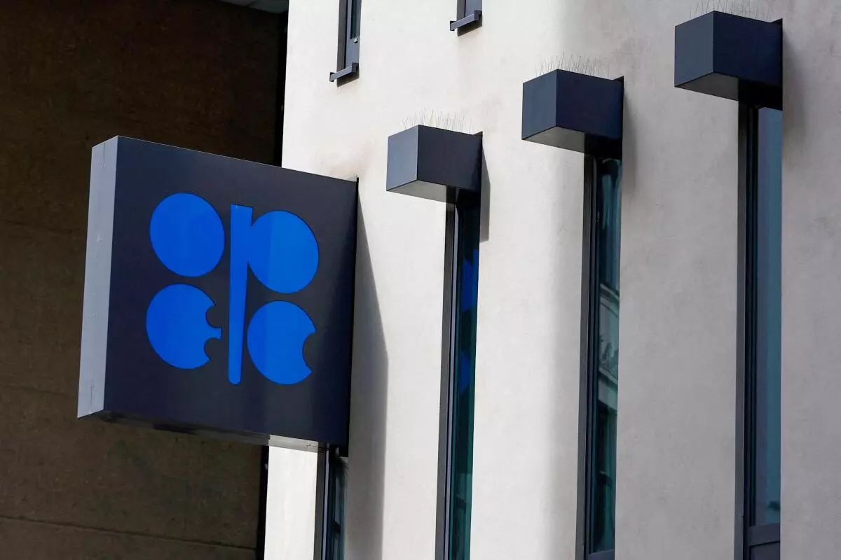 An OPEC sign is seen on the day of OPEC+ meeting in Vienna, Austria. REUTERS
