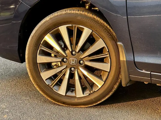 The new dual-tone, machine-cut alloy wheels in two slightly different patterns for the top-trim 16-inches and the lower-trim 15-inches The new dual-tone, machine-cut alloy wheels in two slightly different patterns for the top-trim 16-inches and the lower-trim 15-inches