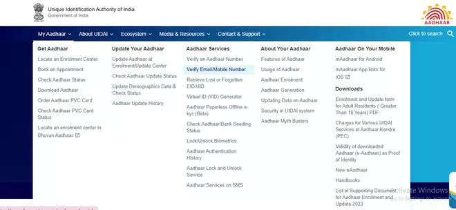 UIDAI: How to verify phone number, email for Aadhaar - The Hindu ...