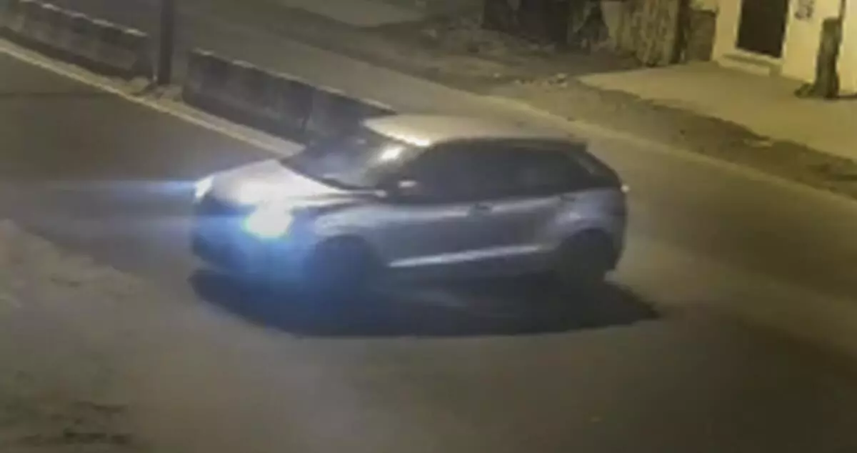 Video grab of a car that reportedly hit a woman and dragged her for a few kilometers, in the Sultanpuri area of Delhi, Sunday, January 1, 2023, which left the woman dead. A day after Delhi police arrested five accused in this case. (PTI Photo)