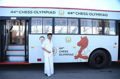 Tamil Nadu's CM unveils the 44th Chess Olympiad's logo, mascot
