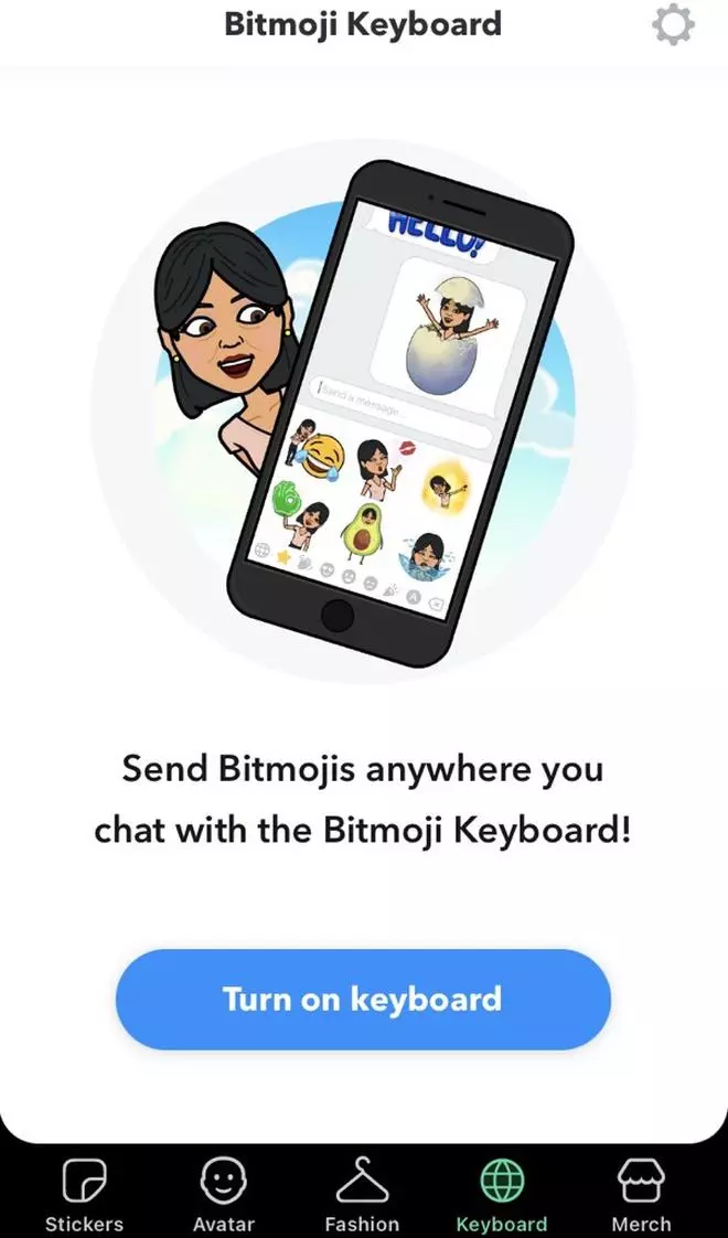 Add Bitmoji to keyboards. 