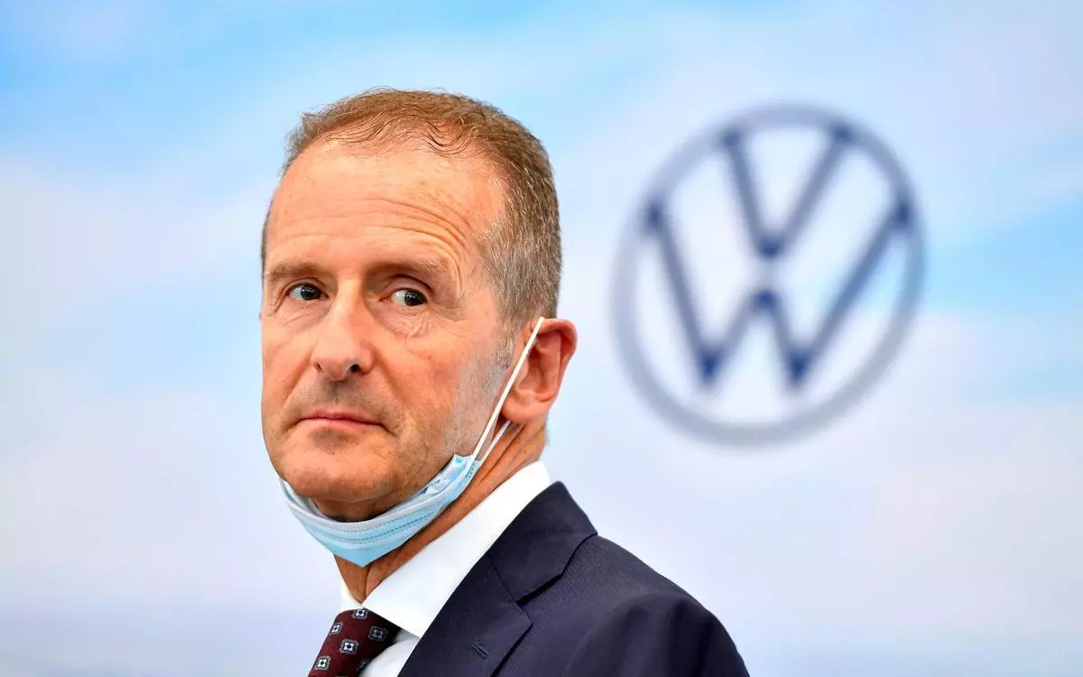 File photo of Volkswagen CEO Herbert Diess