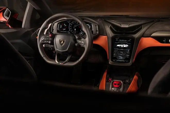 The Revuelto offers a completely new Human Machine Interface (HMI) system consisting of three displays The Revuelto offers a completely new Human Machine Interface (HMI) system consisting of three displays