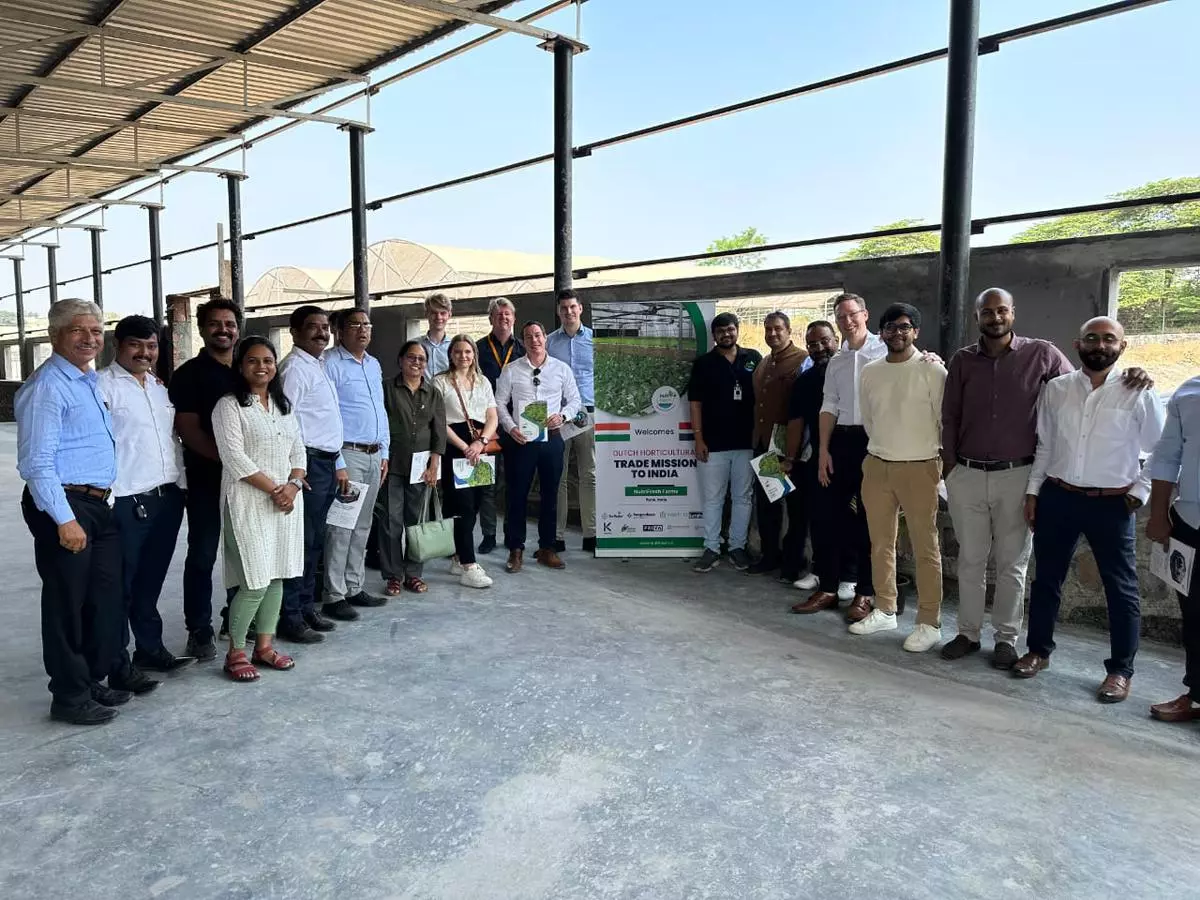 Nutrifresh help the Dutch delegation understand the technological advancement in Indian agriculture 