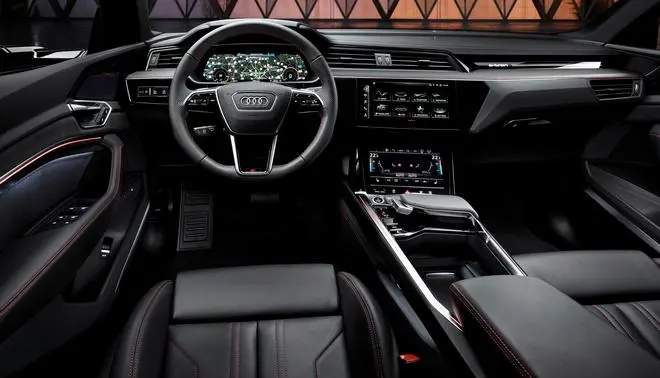 There are around 40 driver assistance systems available in the Audi Q8 e-tron There are around 40 driver assistance systems available in the Audi Q8 e-tron