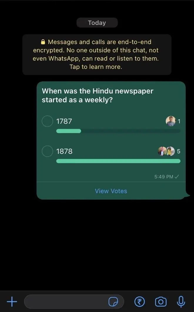 View Votes option for Poll