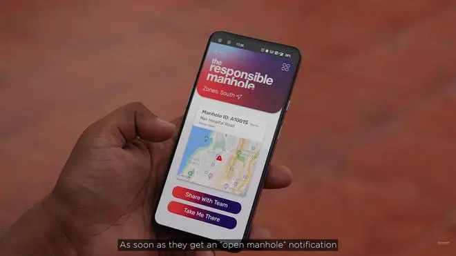 The responsible manhole app The responsible manhole app