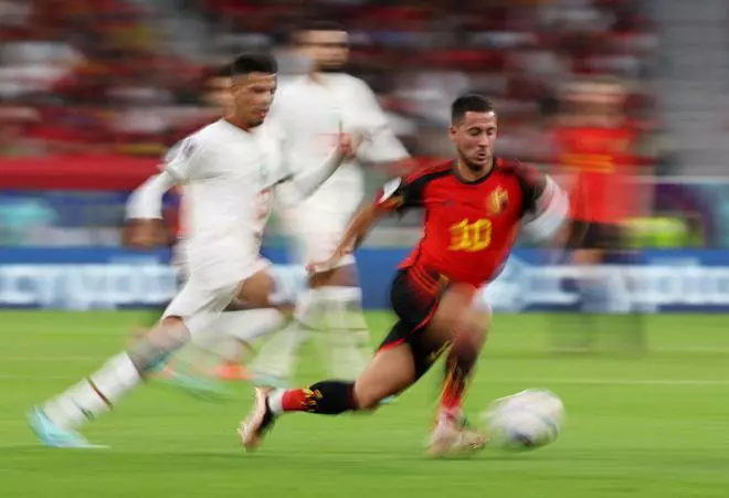 Belgium’s Eden Hazard in action REUTERS