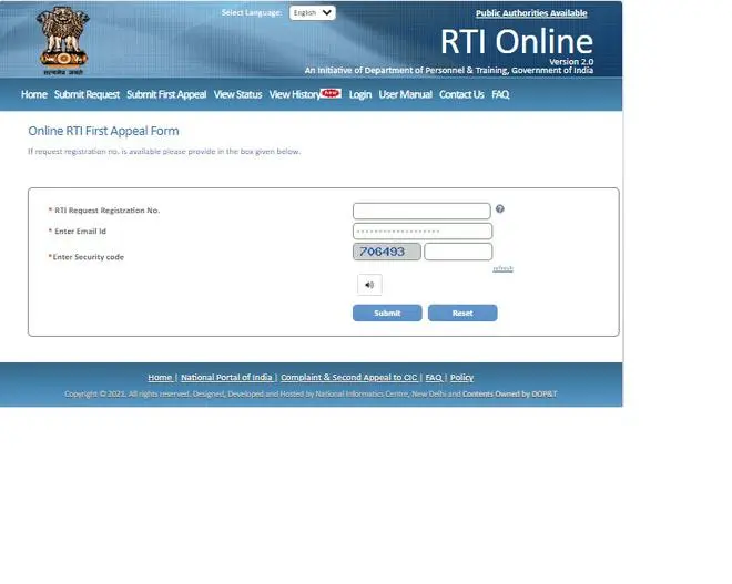 RTI web portal RTI web portal