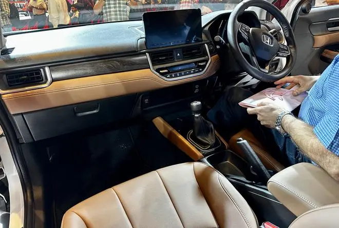The Elevate’s cabin features a simple high-set dashboard that runs parallel to the floor The Elevate’s cabin features a simple high-set dashboard that runs parallel to the floor