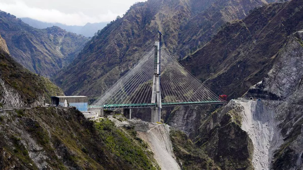 India’s first cable-stayed rail bridge on Anji river in J-K nears ...