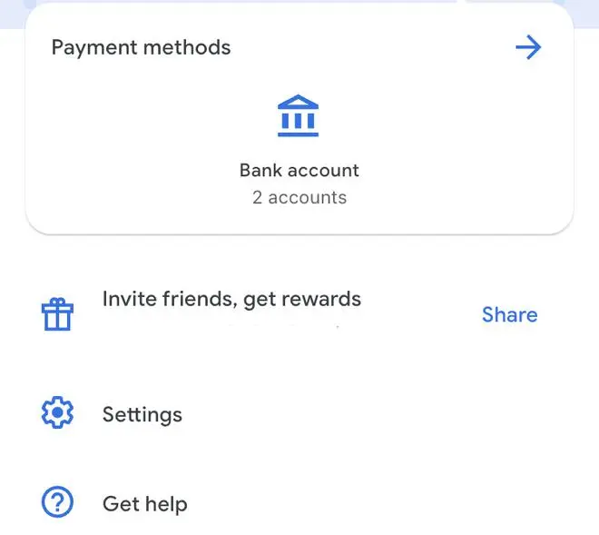 Payment Methods option. Payment Methods option.