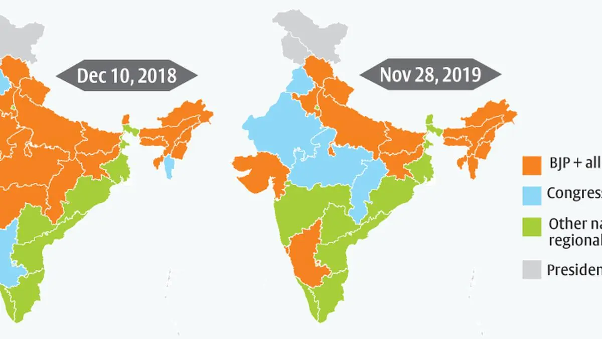 india political map 2022 with telangana