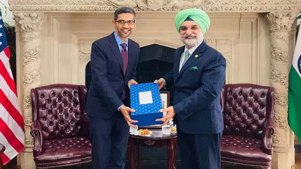 Sundar Pichai meets Indian Envoy in the US, discusses Google’s commitment to India