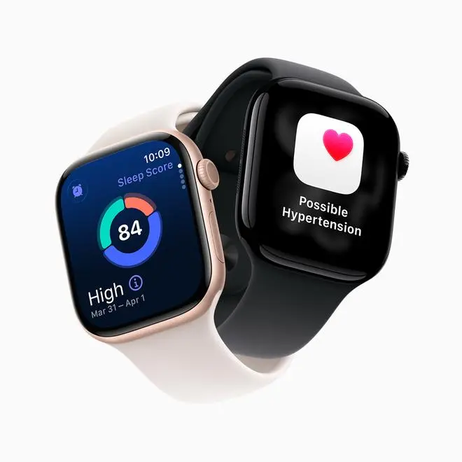 New insights on the Apple Watch Series 11 include sleep quality with sleep score, and hypertension alerts