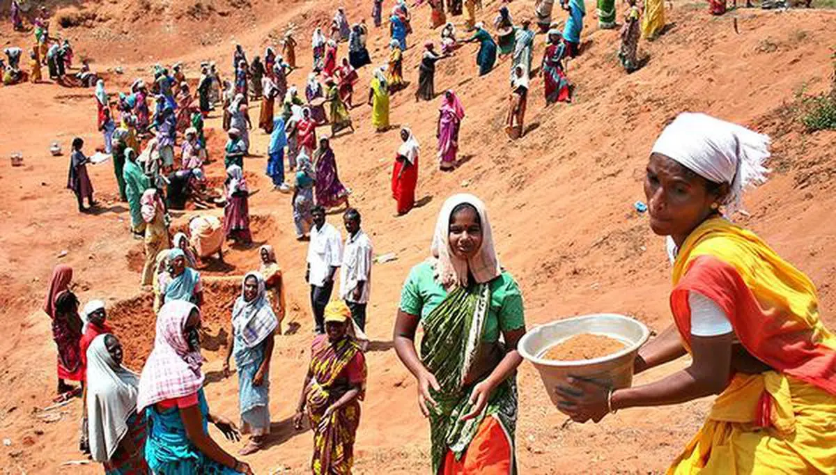 Centre has released ₹68,568 crore for MGNREGA - The Hindu BusinessLine