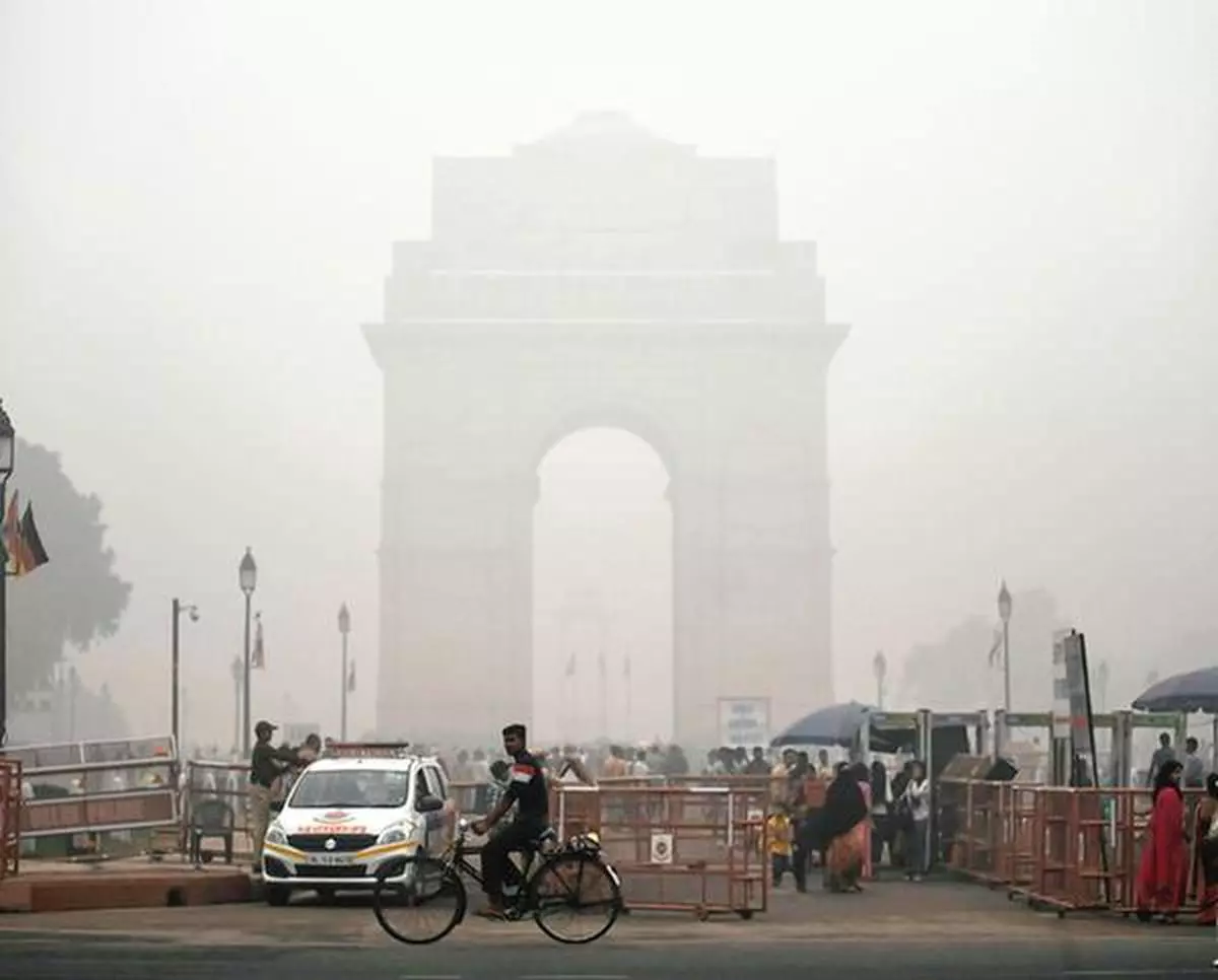Bravehearts  Tourists throng India Gate in New Delhi on Sunday despite the severe smog that has left the National Capital gasping