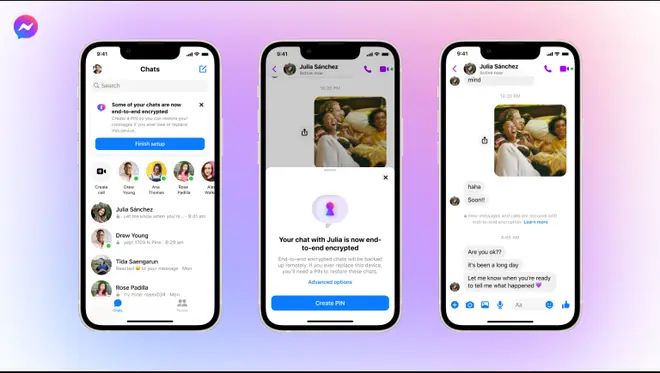 Facebook tests for default E2E Encryption Facebook tests for default E2E Encryption