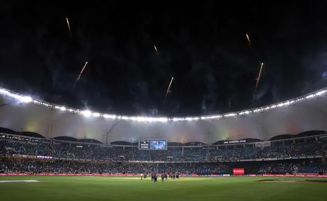 General view as Sri Lanka players celebrate after winning the match REUTERS General view as Sri Lanka players celebrate after winning the match REUTERS