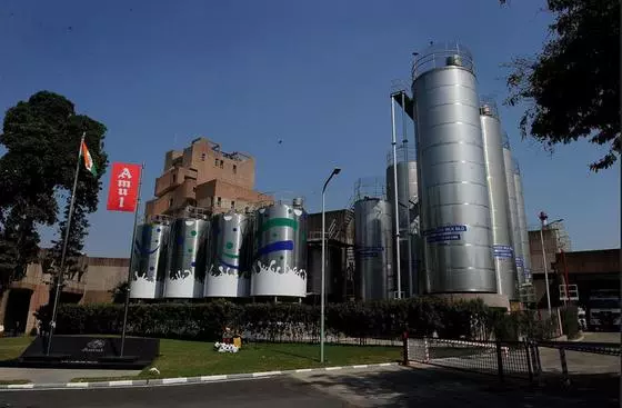 A view of Amul Dairy in Gujarat