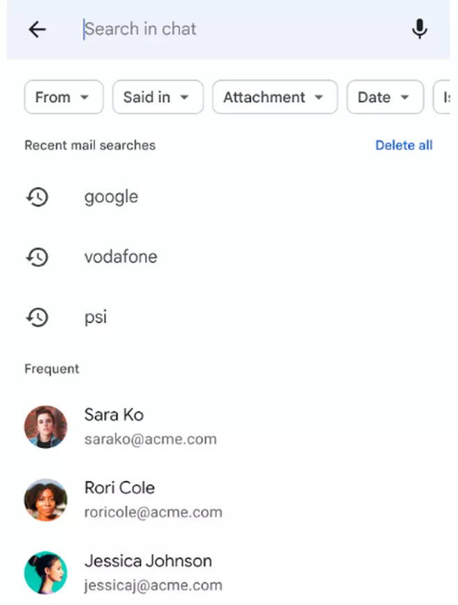 Google actualiza las etiquetas de Gmail, Chat para Android e iOS