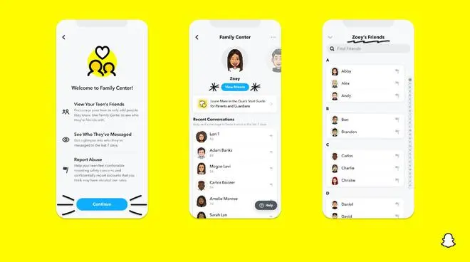 Snapchat ‘Family Center’ tool Snapchat ‘Family Center’ tool