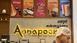 Annapoorna’s Airport counter in Coimbatore