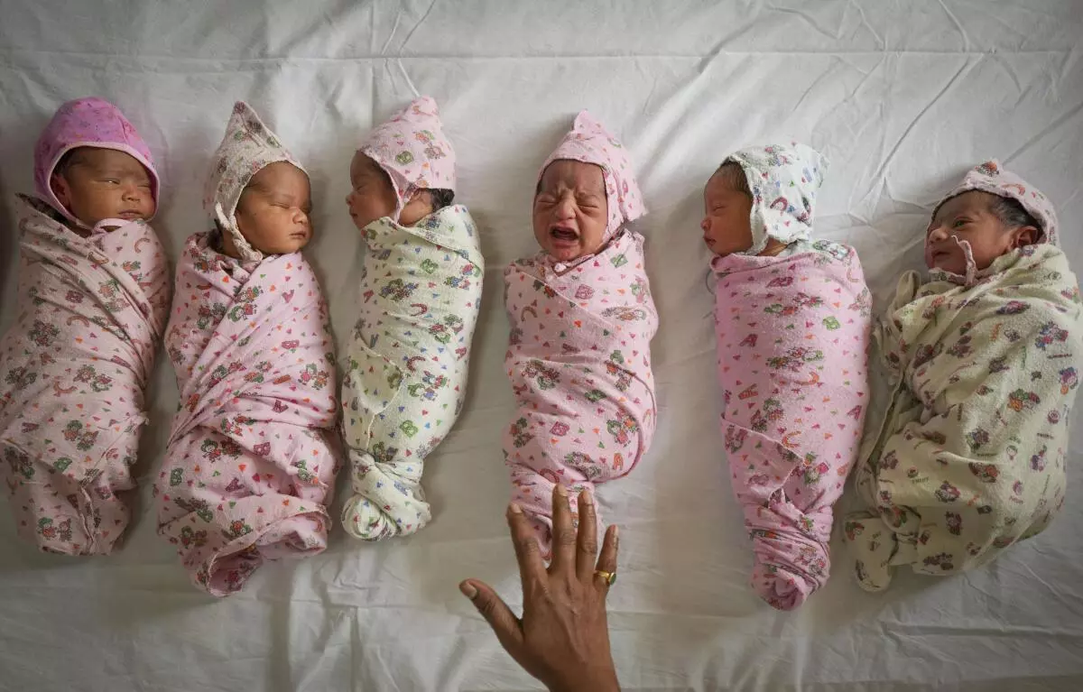 Newborns at Bai Jerbai Wadia Hospital for Children in Mumbai (PTI File Photo)