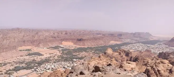 The entire stretch of AlUla as seen from Harrat view point The entire stretch of AlUla as seen from Harrat view point