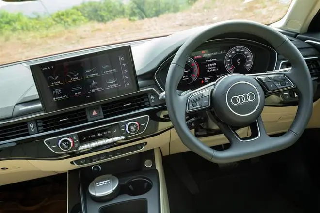 The well-made cabin comes equipped with a premium Bang & Olufsen sound system, a 10.1-inch touchscreen infotainment system, powered front seats, and more The well-made cabin comes equipped with a premium Bang & Olufsen sound system, a 10.1-inch touchscreen infotainment system, powered front seats, and more