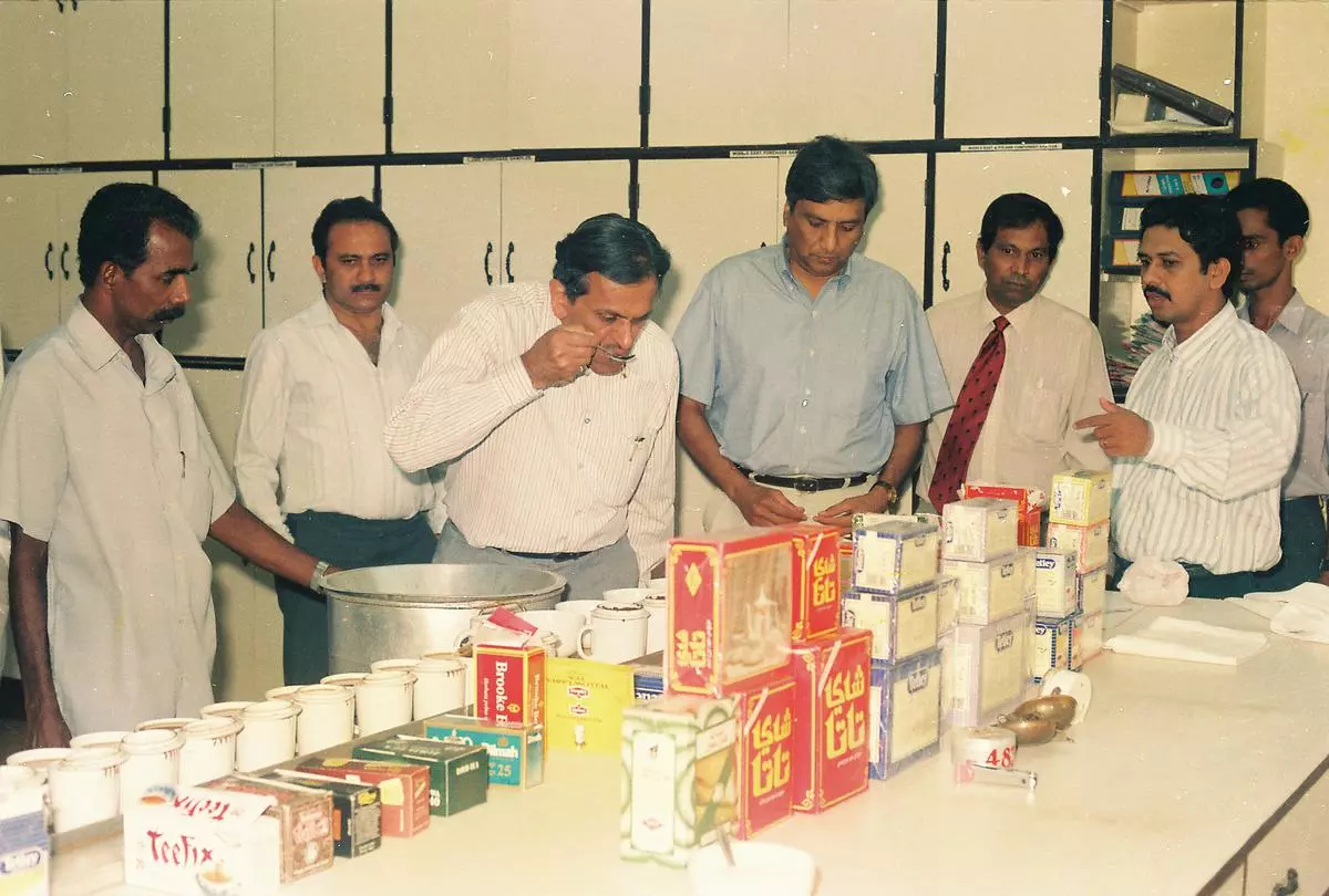 Product is key: R.K. Krishna Kumar is seen tasting teas