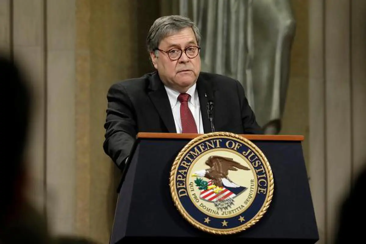 US Attorney General William Barr (file photo)
