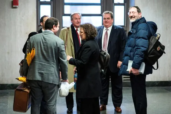 Trump Organization Lawyers William Brennan, Michael van der Veen and Susan Necheles exit the courtroom at the Manhattan Criminal Courthouse following the “guilty” verdict in Trump Organization‘s criminal tax trial, in New York City, U.S., December 6, 2022. REUTERS Trump Organization Lawyers William Brennan, Michael van der Veen and Susan Necheles exit the courtroom at the Manhattan Criminal Courthouse following the “guilty” verdict in Trump Organization‘s criminal tax trial, in New York City, U.S., December 6, 2022. REUTERS