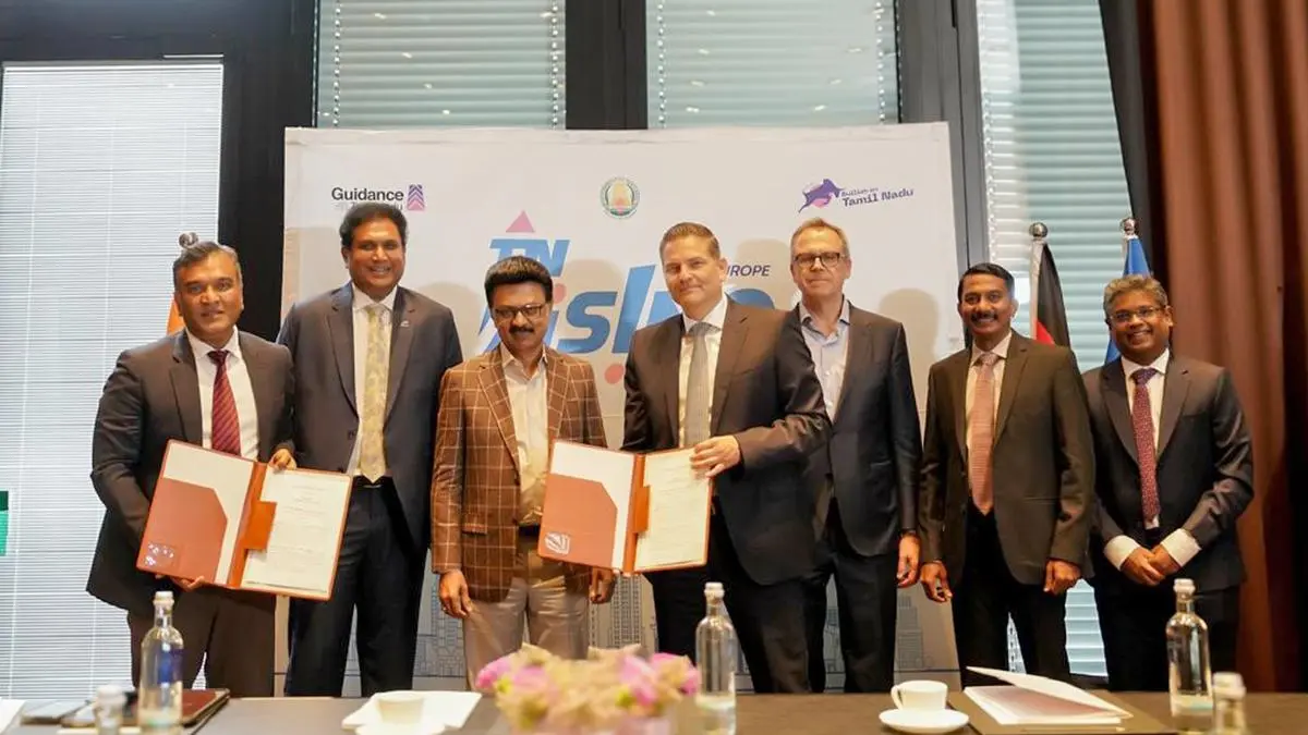 Tamil Nadu inks MoUs worth over ₹3200 crore with German companies as part of CM visit