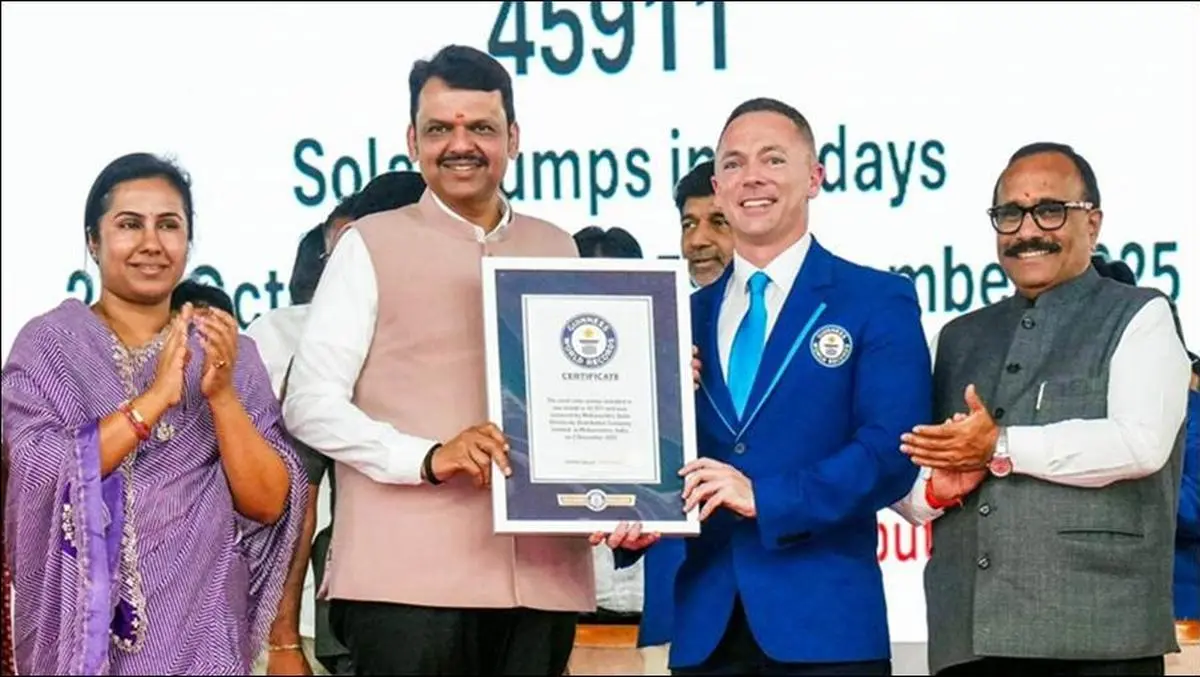 thehindubusinessline.com - Maharashtra sets world record for fastest solar pump deployment
