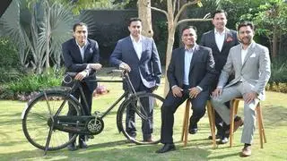 Team Cycle Brand: (from left) Vishnu Das Vasu Ranga, Director, N Ranga Rao & Sons Pvt Ltd; Kiran Ranga, Director of NESSO (Natural and Essential Oils); Arjun M Ranga, Managing Director, N Ranga Rao & Sons; Anirudh Murthy Ranga, Managing Partner of N Ranga Rao & Sons; and Pavan Ranga, Director of N Ranga Rao & Sons