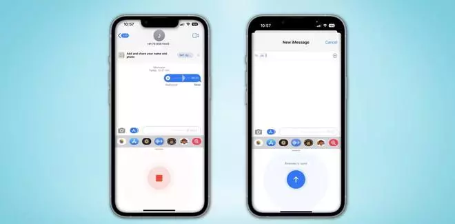 Audio Message on iMessage.