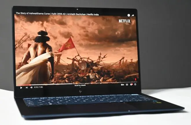 The colours are vibrant, making the display suitable for indoor office use. However, the display tends to appear washed out when used outdoors. Scenes such as the desert fight sequence in Kalki 2898 AD are rendered well, with clear details in both bright and dark scenes. The colours are vibrant, making the display suitable for indoor office use. However, the display tends to appear washed out when used outdoors. Scenes such as the desert fight sequence in Kalki 2898 AD are rendered well, with clear details in both bright and dark scenes.