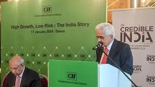 RBI Governor Shaktikanta Das at a CII session during the World Economic Forum in Davos RBI Governor Shaktikanta Das at a CII session during the World Economic Forum in Davos